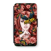 Lady Moth: iPhone XS Flip Hoesje