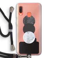 Marmeren cirkels: Samsung Galaxy A20e Transparant Hoesje met koord
