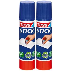 2x Tesa lijmstift 10 gram hobby/knutselbenodigdheden