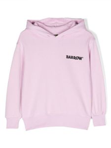 Barrow kids hoodie en coton à logo imprimé - Rose