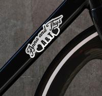 Paar namen Fiets naamsticker Paar namen Fiets naamsticker