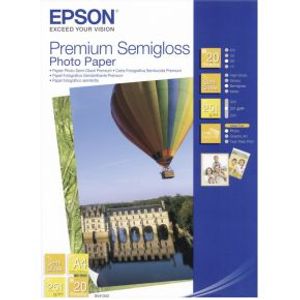 Epson Premium Semigloss Photo Paper A4 20 vel 251 gram