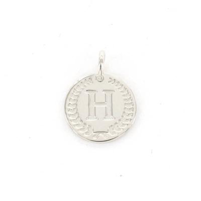 Imotionals Ronde Kettinghanger Letter H Zilver