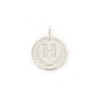Imotionals Ronde Kettinghanger Letter H Zilver