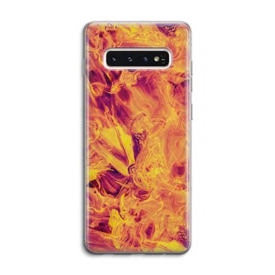 Eternal Fire: Samsung Galaxy S10 4G Transparant Hoesje