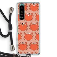Krab: Sony Xperia 5 III Transparant Hoesje met koord