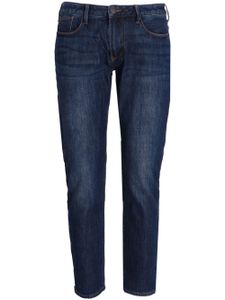 Emporio Armani jean slim à effet délavé - Bleu