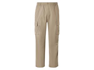 LIVERGY Heren cargobroek (Beige, XL)