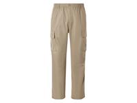 LIVERGY Heren cargobroek (Beige, XL)