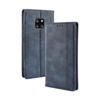 Magnetische Buckle retro textuur horizontale Flip lederen case voor Huawei mate 20 Pro met houder & kaartsleuven & portemonnee (blauw)