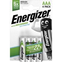 Energizer Extreme HR03 Oplaadbare AAA batterij (potlood) NiMH 800 mAh 1.2 V 4 stuk(s) Energizer Extreme HR03 Oplaadbare AAA batterij (potlood) NiMH 800 mAh 1.2 V 4 stuk(s)