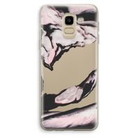 Roze stroom: Samsung Galaxy J6 (2018) Transparant Hoesje