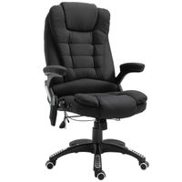 Bureaustoel - Bureaustoel ergonomisch - Directiestoel - Massage stoel - Bureaustoelen voor volwassenen - Zwart - thumbnail