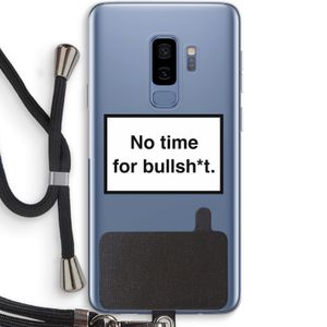 No time: Samsung Galaxy S9 Plus Transparant Hoesje met koord