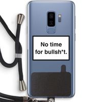 No time: Samsung Galaxy S9 Plus Transparant Hoesje met koord