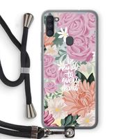 Kindness matters: Samsung Galaxy A11 Transparant Hoesje met koord