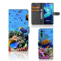 Motorola G8 Power Lite Telefoonhoesje met Pasjes Vissen