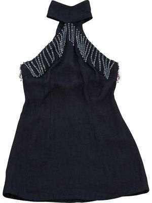 Christopher Kane robe à dos-nu - Bleu