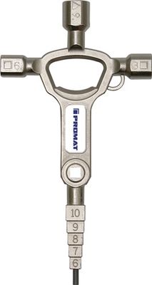 Promat Schakelkastsleutel | 13 functies | geïntegreerde flesopener - 4000829773 4000829773