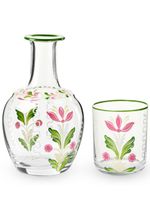 Cabana set carafe-verre en verre Murano - Blanc - thumbnail