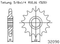 ESJOT Sprocket 520 13z standard