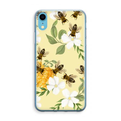 No flowers without bees: iPhone XR Transparant Hoesje