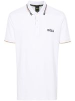 BOSS polo à logo brodé - Blanc - thumbnail