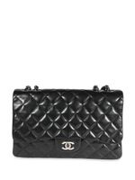 CHANEL Pre-Owned sac porté épaule Jumbo Classic Flap à rabat - Noir - thumbnail