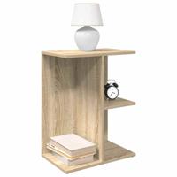 Nachtkastjes 2 st 46,5x29x61 cm bewerkt hout sonoma eikenkleur
