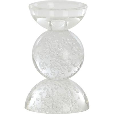 Kandelaar Itinga Glas Bubbel Clear 15,5 Cm