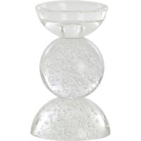 Kandelaar Itinga Glas Bubbel Clear 15,5 Cm