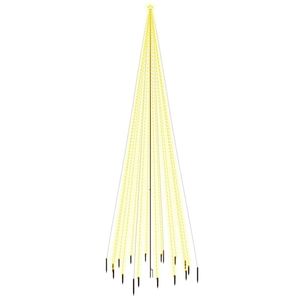 The Living Store LED Kerstboom 230x800 cm - 1.134 warmwitte LEDs - 8 lichteffecten - Compact ontwerp - Grondpin -