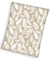 Sweet Home fleece plaid veren wit 150x200cm