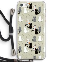 Katten: iPhone 5 / 5S / SE Transparant Hoesje met koord