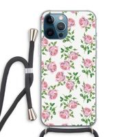 Kleine roosjes: iPhone 12 Pro Max Transparant Hoesje met koord Kleine roosjes: iPhone 12 Pro Max Transparant Hoesje met koord
