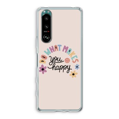 Happy days: Sony Xperia 5 III Transparant Hoesje