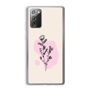 Roses are red: Samsung Galaxy Note 20 / Note 20 5G Transparant Hoesje