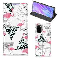 Samsung Galaxy S20 Plus | Hoesje maken | Flamingo Triangle