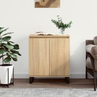 Dressoir 60x35x70 cm bewerkt hout sonoma eikenkleurig