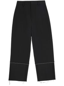 MM6 Maison Margiela pantalon droit à bords francs - Noir