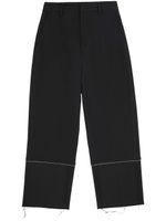 MM6 Maison Margiela pantalon droit à bords francs - Noir