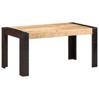 vidaXL Eettafel 160x80x76 cm massief mangohout - thumbnail