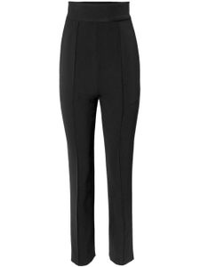 Carolina Herrera pantalon en laine à taille haute - Noir