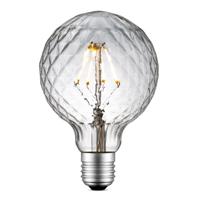 Edison Vintage LED filament lichtbron Globe - Helder - G95 Deco - Retro LED lamp - 9.5/9.5/13.5cm - geschikt voor E27 fitting - Dimbaar - 4W 440lm 3000K - warm wit licht