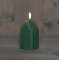 Anna&apos;s Collection LED kaars 3d flame huis 5x6x15cm wit 1 stuks