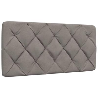 Hoofdbordkussen 100 cm stof taupe