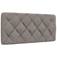 Hoofdbordkussen 100 cm stof taupe