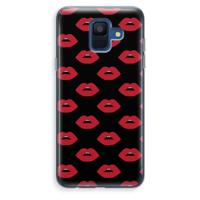 Lips: Samsung Galaxy A6 (2018) Transparant Hoesje - thumbnail