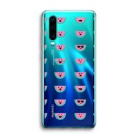 Smiley watermeloenprint: Huawei P30 Transparant Hoesje