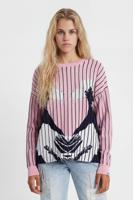 Trui met Hawaïaanse print - RED - S